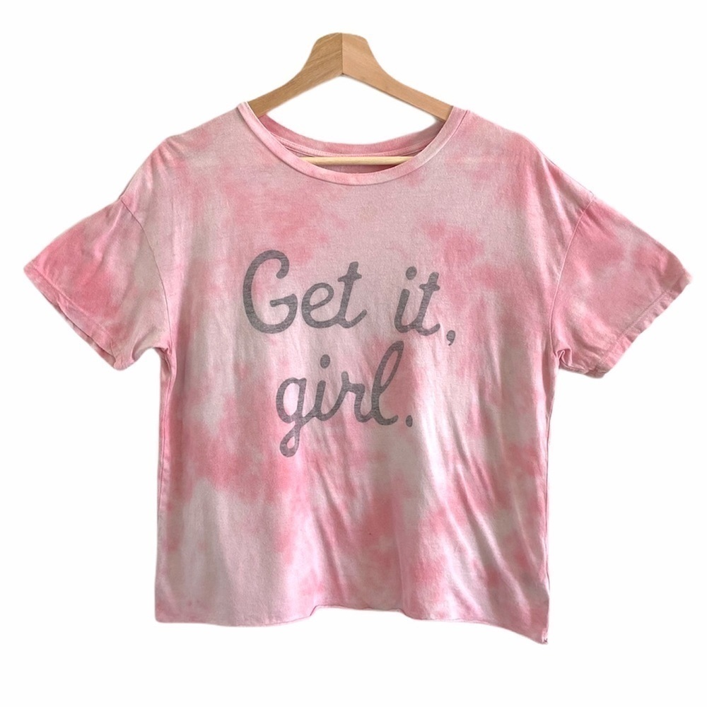 AMERICAN Eagle tie dye crop top “Get it, girl”